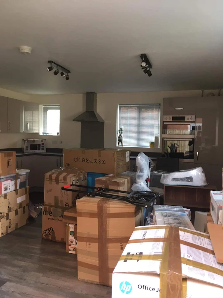 Real customer home — fully packed